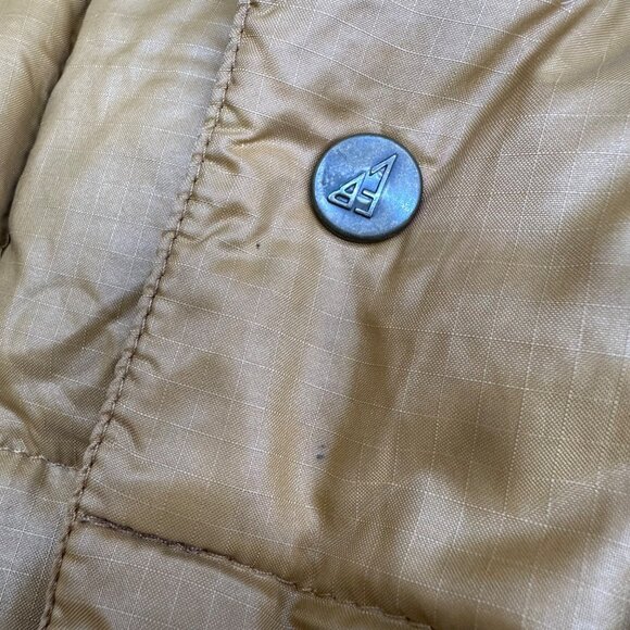 Vintage Eddie Bauer USA 1970s Honey Gold Goose Down Quilted Jacket Coat Size S - Picture 8 of 10